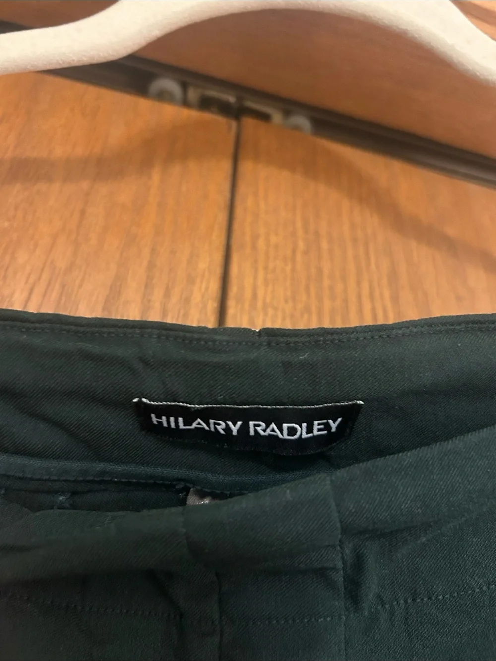Hilary Radley Dark Green Straight-Leg Trousers - Picture 4 of 7